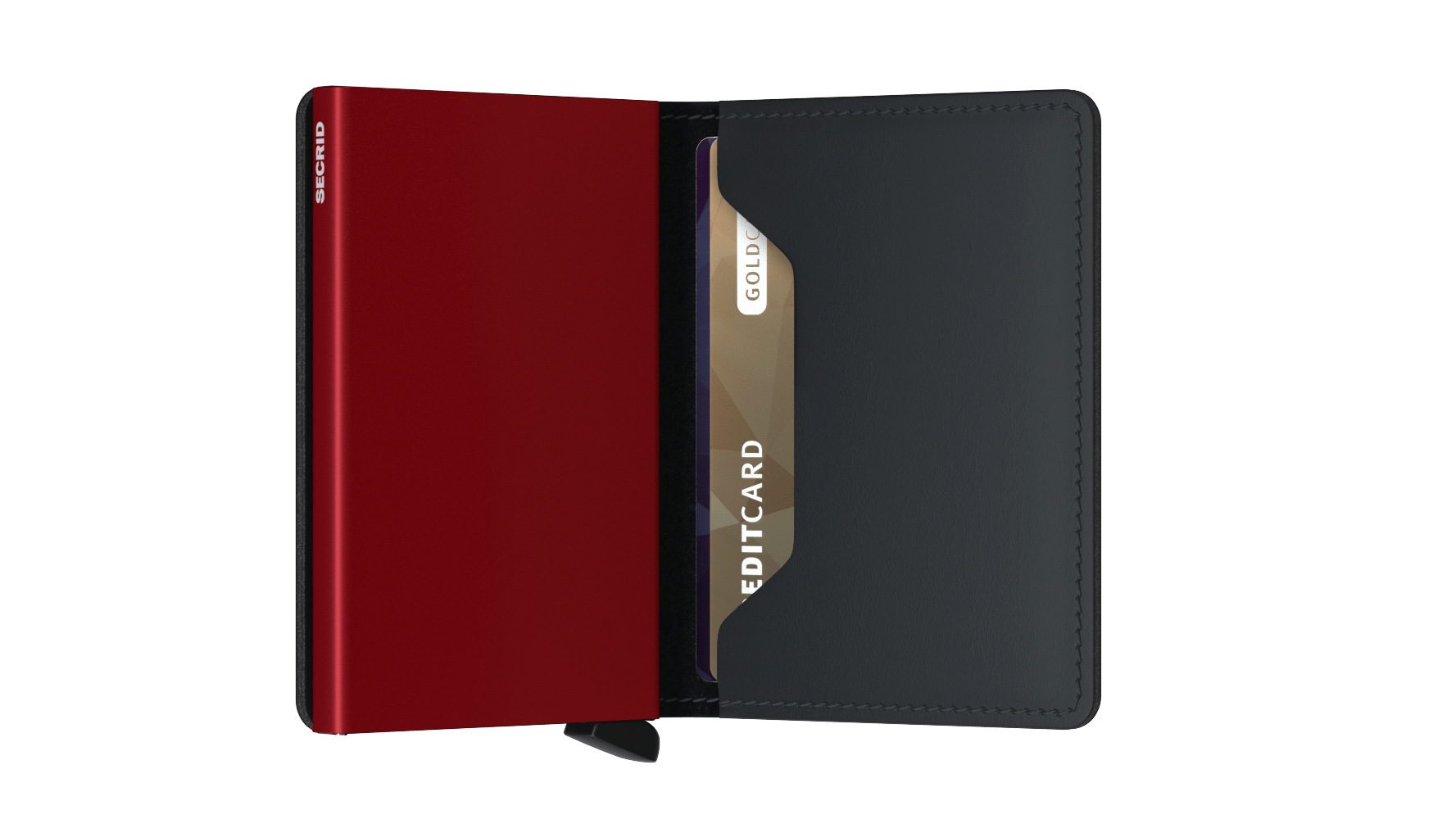 Slimwallet Matte Black Red