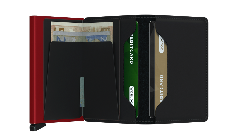 Slimwallet Matte Black Red