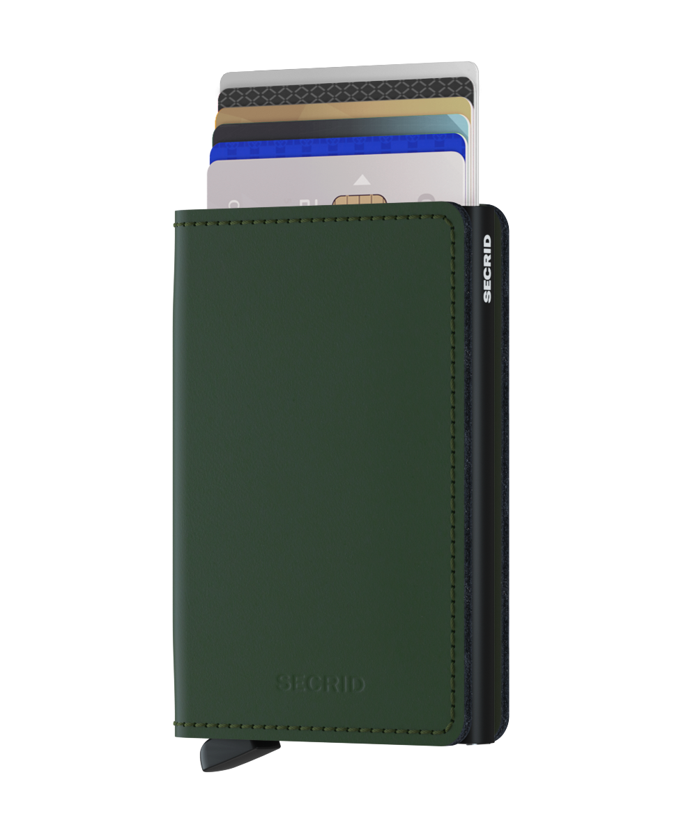 Slimwallet Matte Green Black