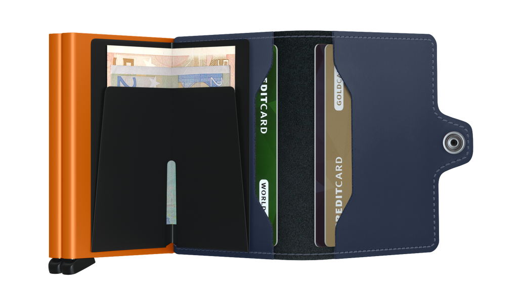 Twinwallet Matte Nightblue &amp; Orange