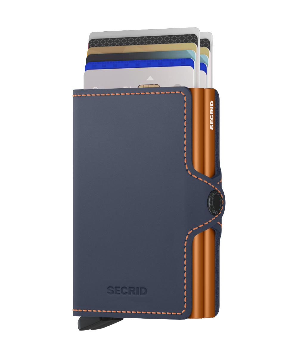 Twinwallet Matte Nightblue & Orange