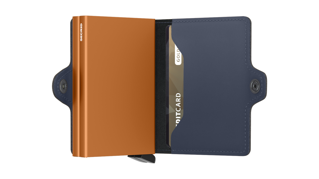 Twinwallet Matte Nightblue & Orange