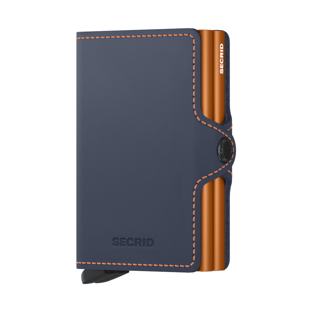 Twinwallet Matte Nightblue & Orange