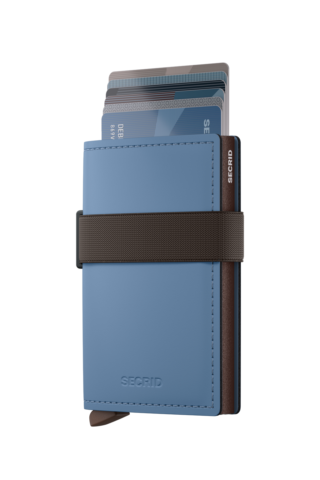 Bandwallet Matte Steel Blue Brown