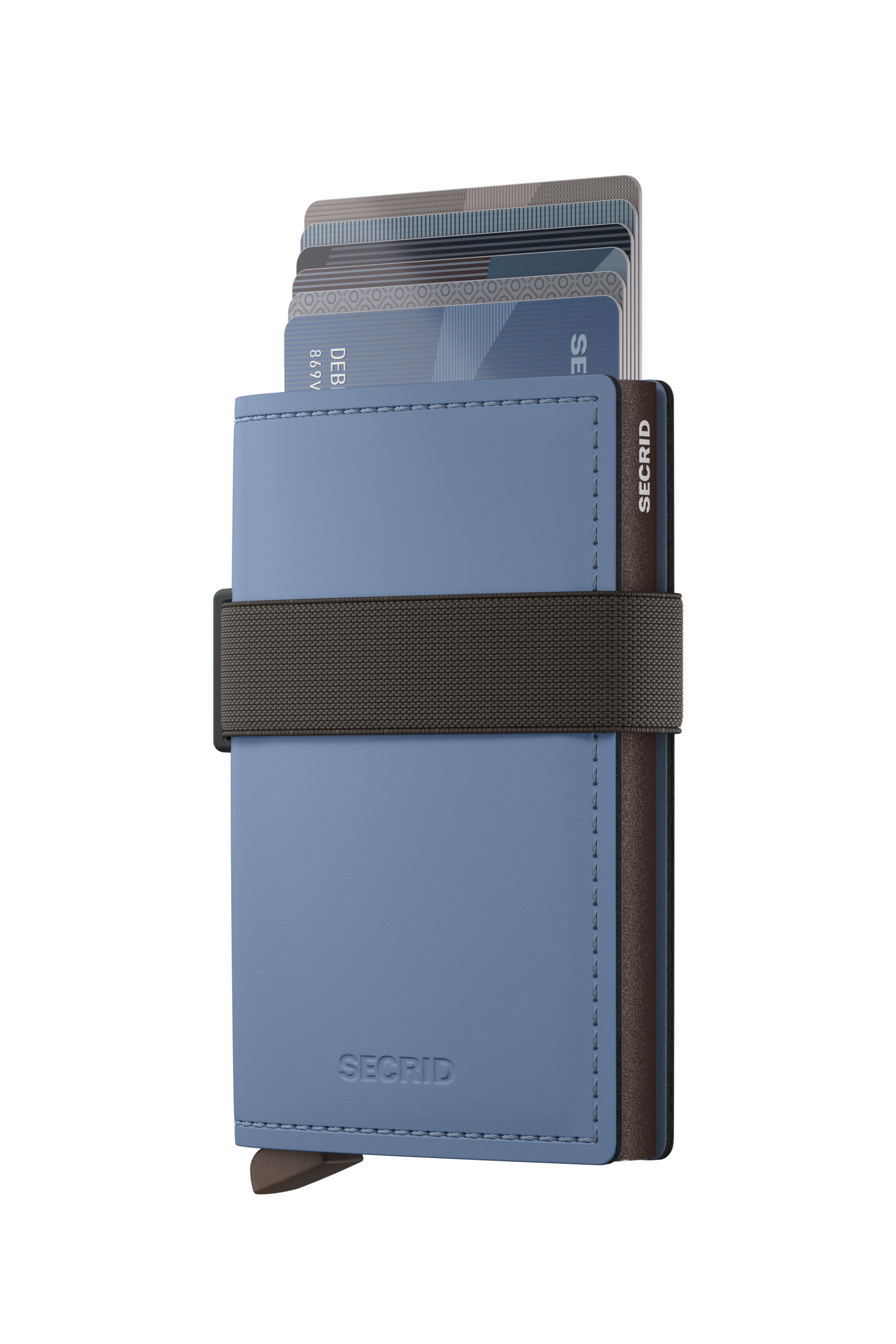 Bandwallet Matte Steel Blue Brown