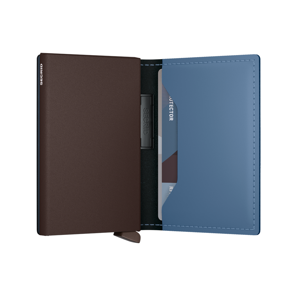 Bandwallet Matte Steel Blue Brown