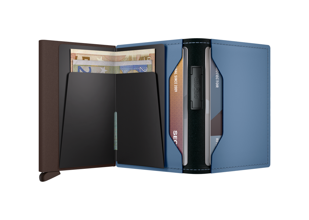 Bandwallet Matte Steel Blue Brown