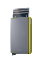 Slimwallet Matte Grey & Lime