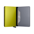 Slimwallet Matte Grey & Lime