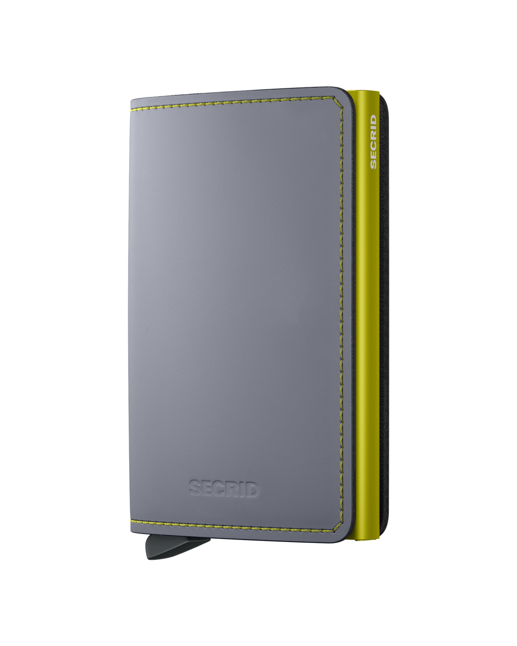 Slimwallet Matte Grey & Lime