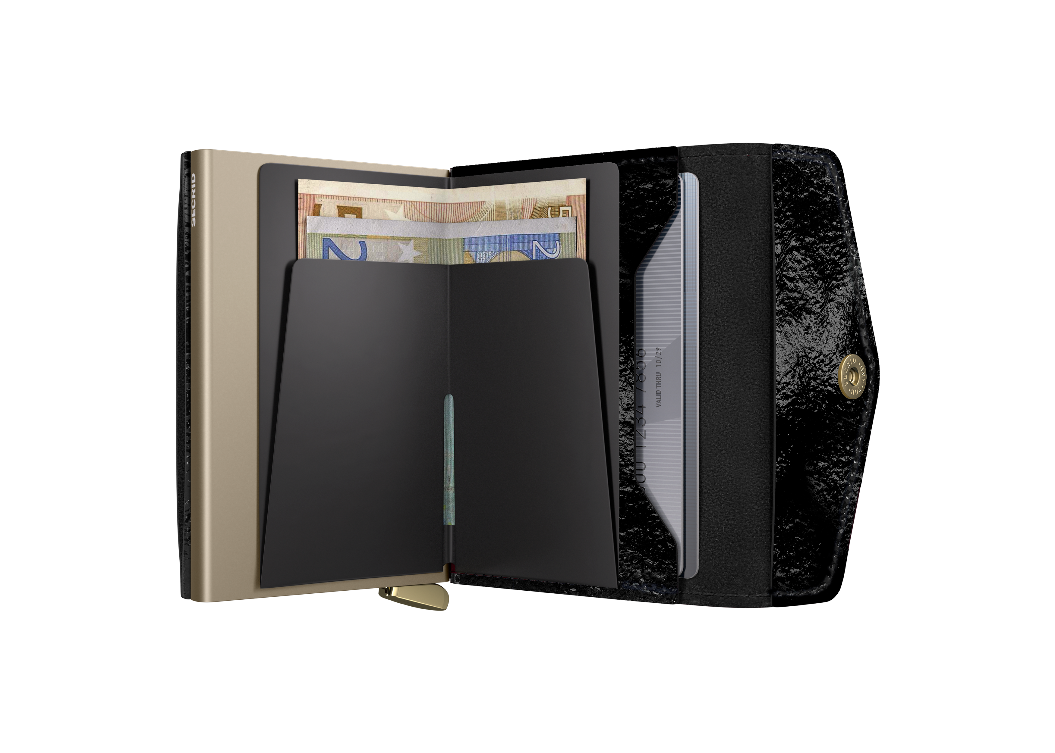 Premium Envelope Wallet Naplak Black+