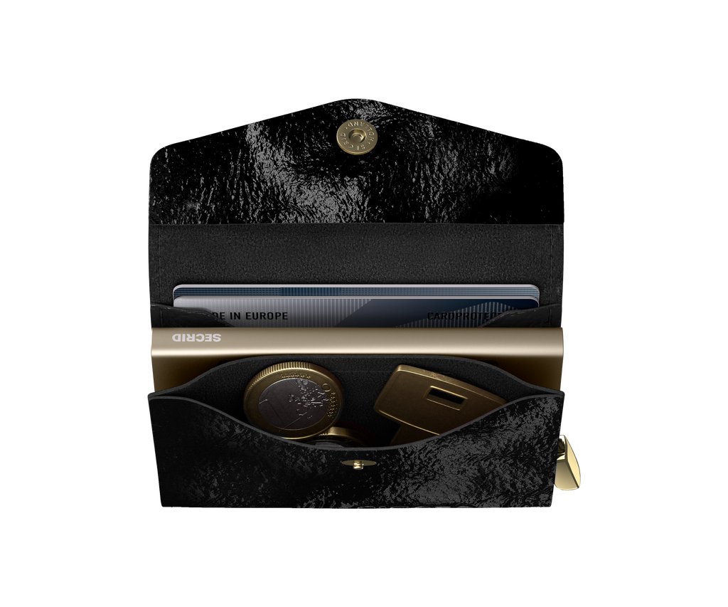 Premium Envelope Wallet Naplak Black+