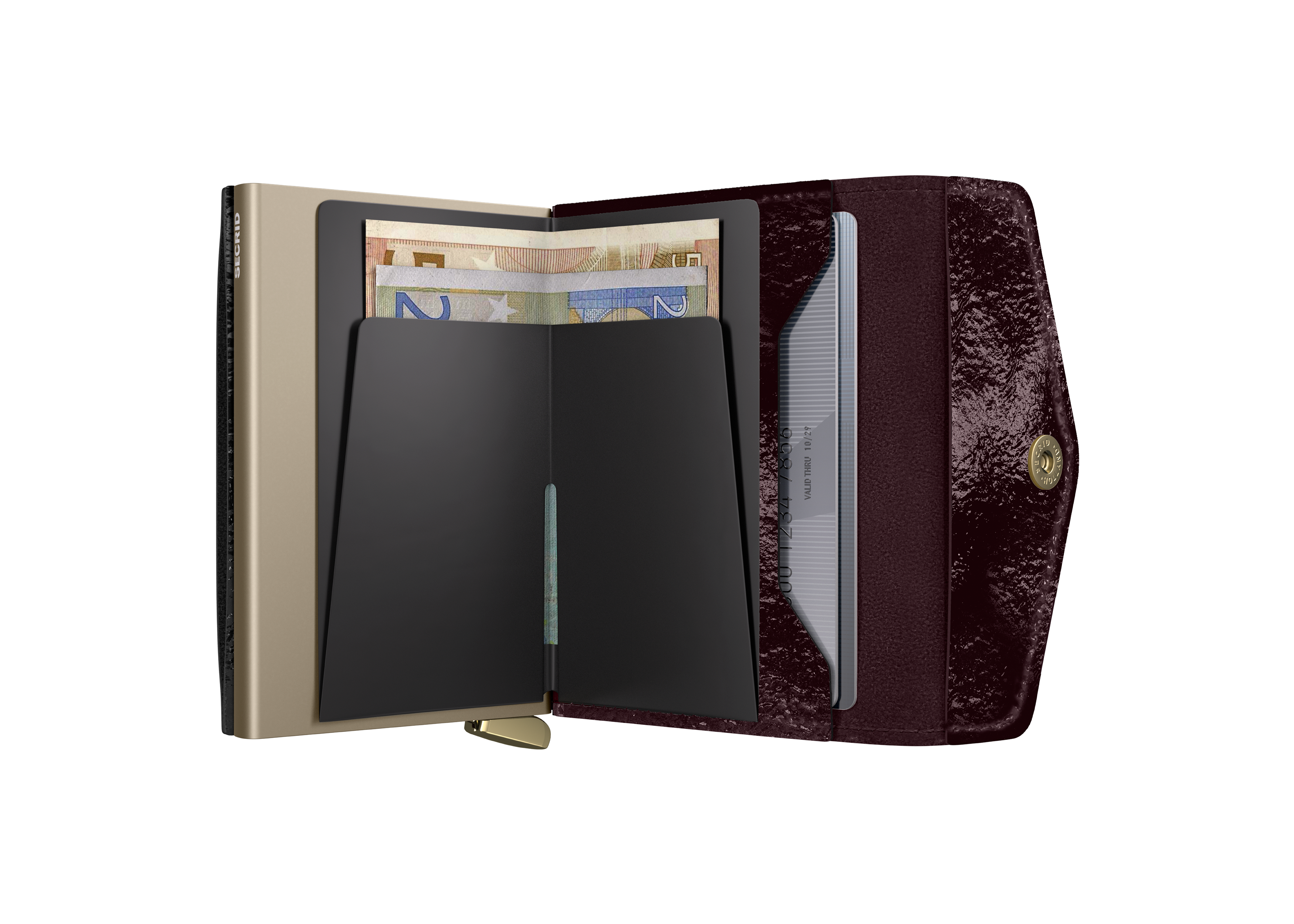 Premium Envelope Wallet Naplak Plum+