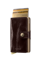 Premium Miniwallet Naplak Mahogany+