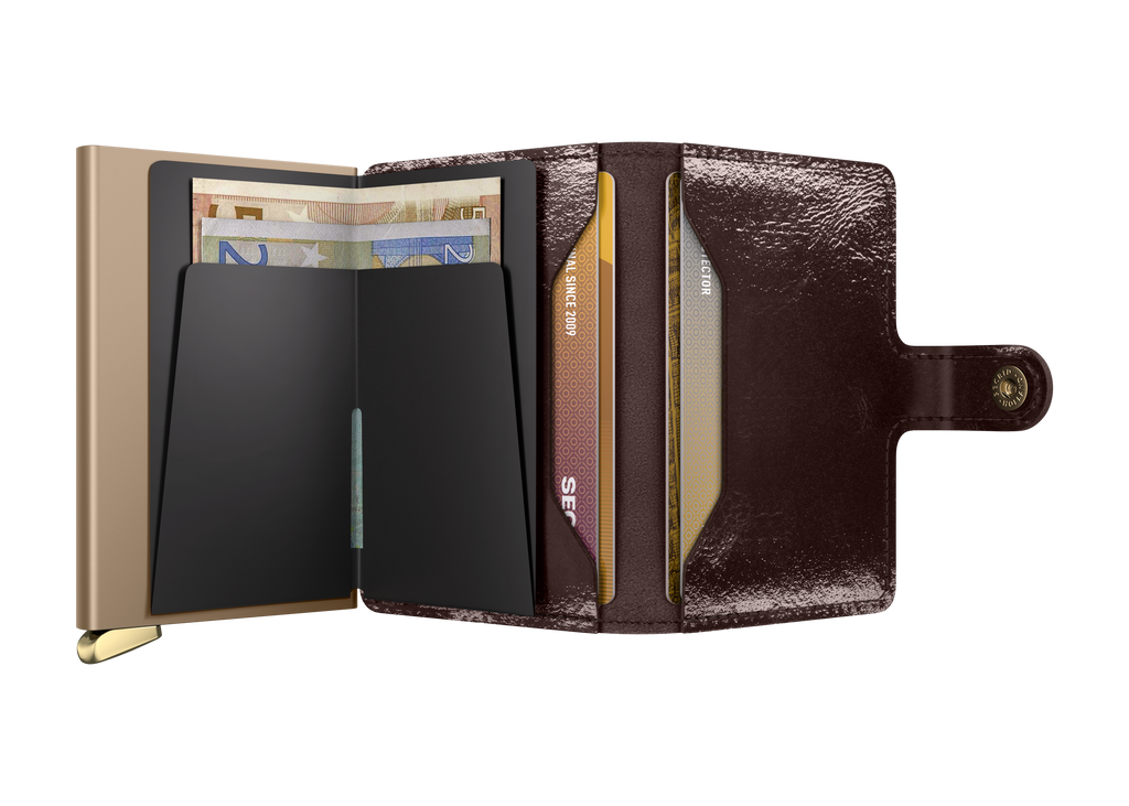 Premium Miniwallet Naplak Mahogany+