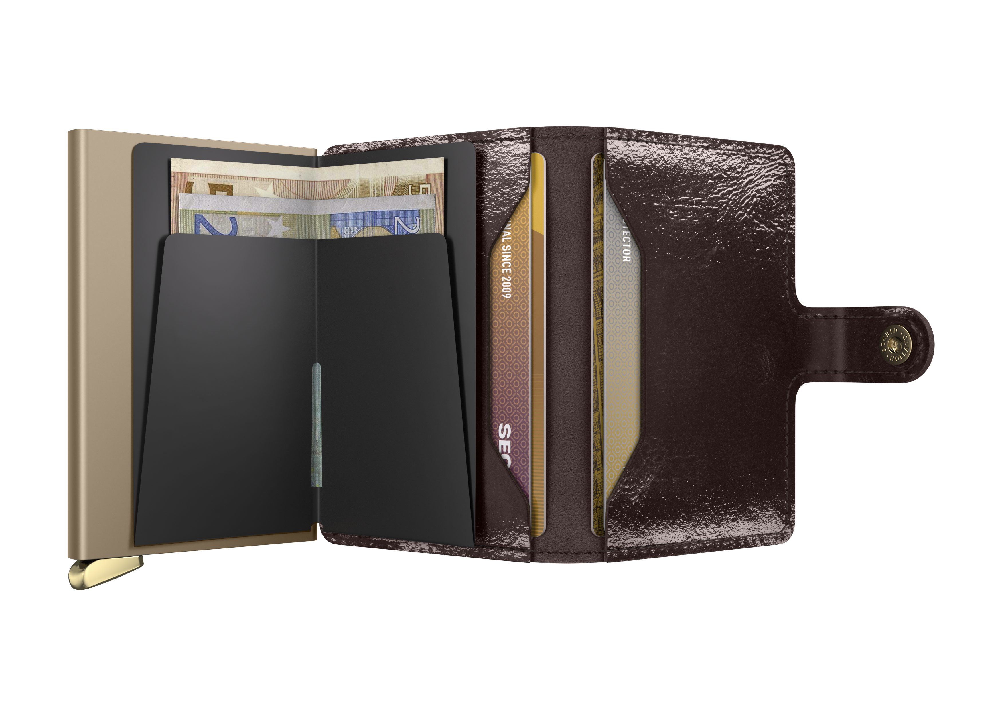 Premium Miniwallet Naplak Mahogany+