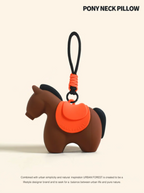 Urban Forest Neck Pillow 小馬掛飾充氣頸枕 啡橙色