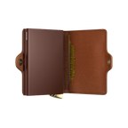 Premium Twinwallet Emboss Line Cognac