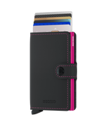 Miniwallet Matte Black Fuchsia