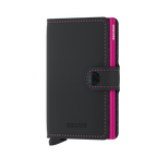 Miniwallet Matte Black Fuchsia