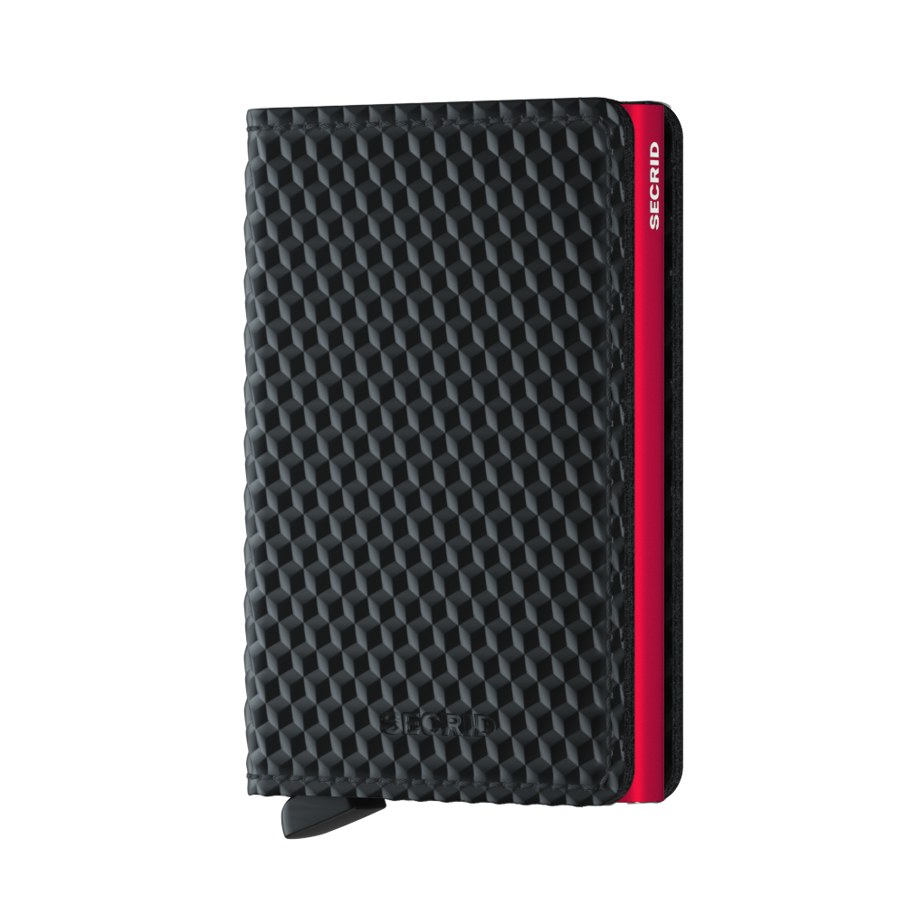 【 Slimwallet 限時優惠 】Cubic Black Red 送 Coinpocket 一個