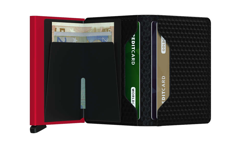 【 Slimwallet 限時優惠 】Cubic Black Red 送 Coinpocket 一個