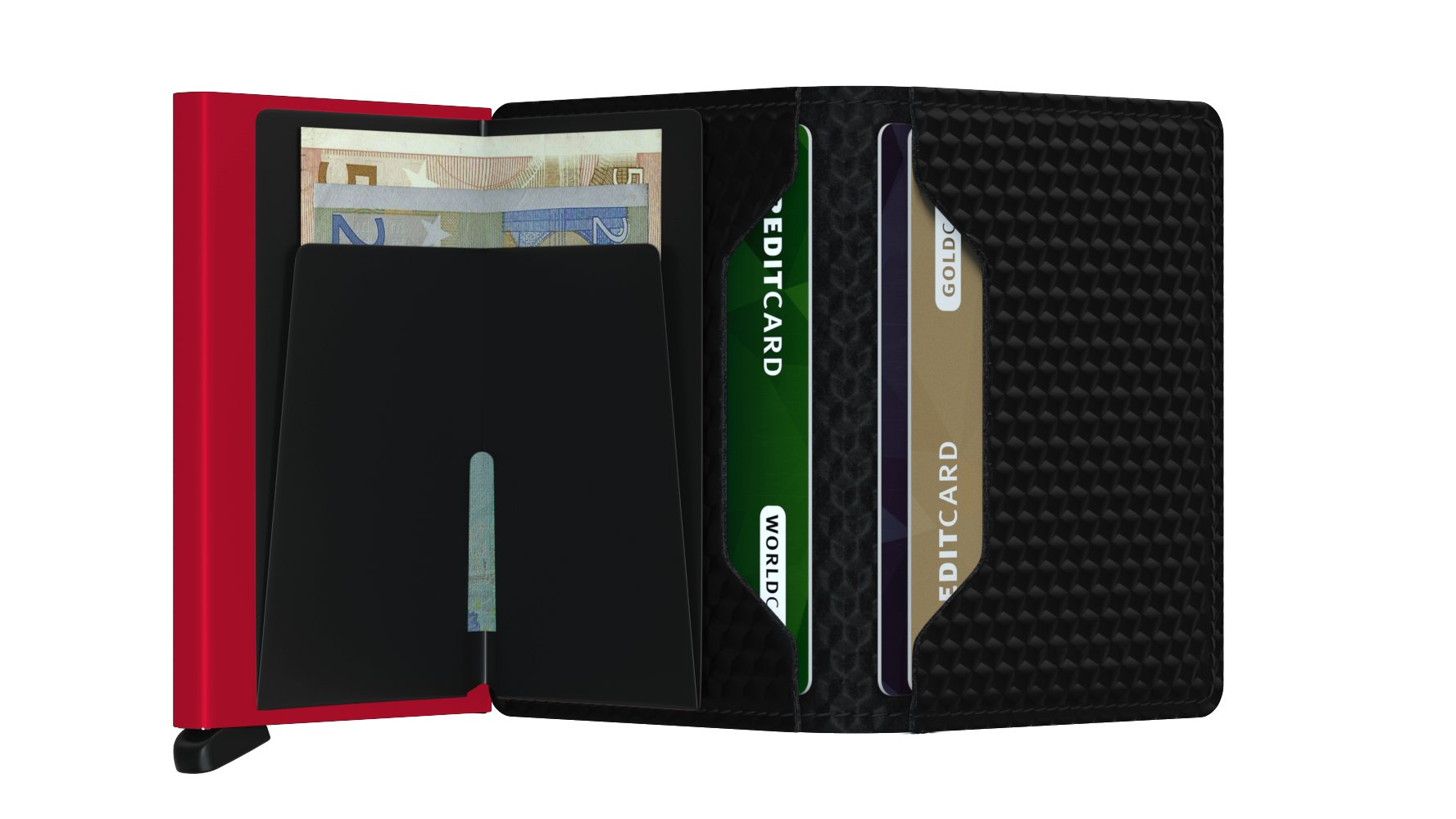 【 Slimwallet 限時優惠 】Cubic Black Red 送 Coinpocket 一個