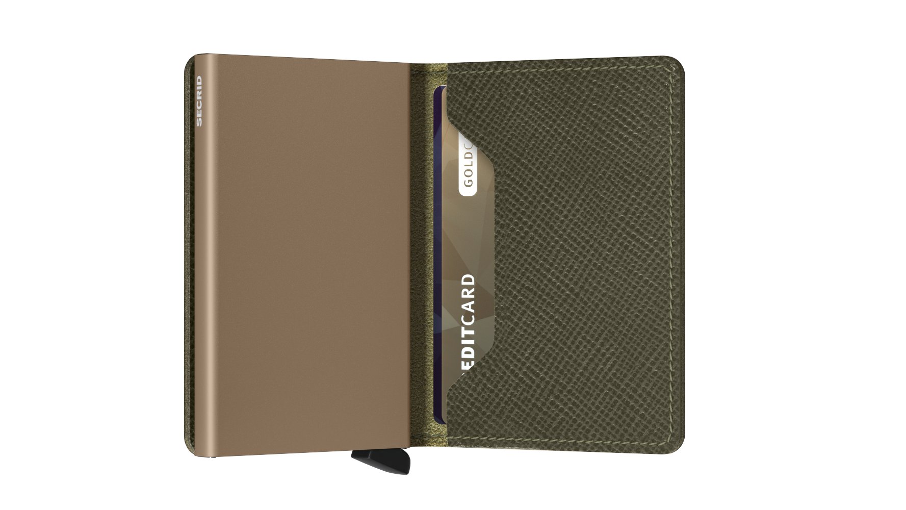 【 Slimwallet 限時優惠 】Saffiano Olive 送 Coinpocket 一個