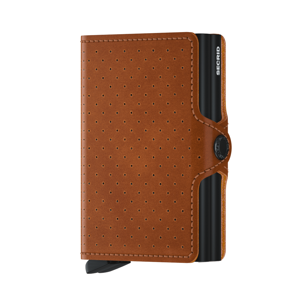 【 Twinwallet 限時優惠 】Perforated Cognac 送 Coinpocket 一個