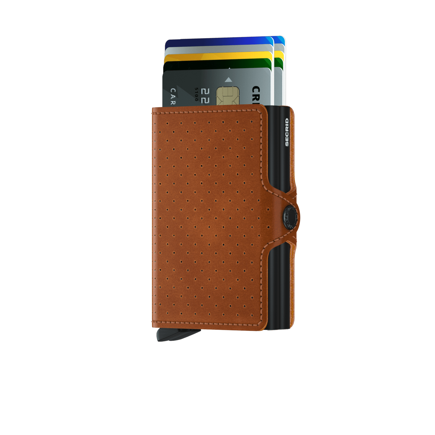 【 Twinwallet 限時優惠 】Perforated Cognac 送 Coinpocket 一個