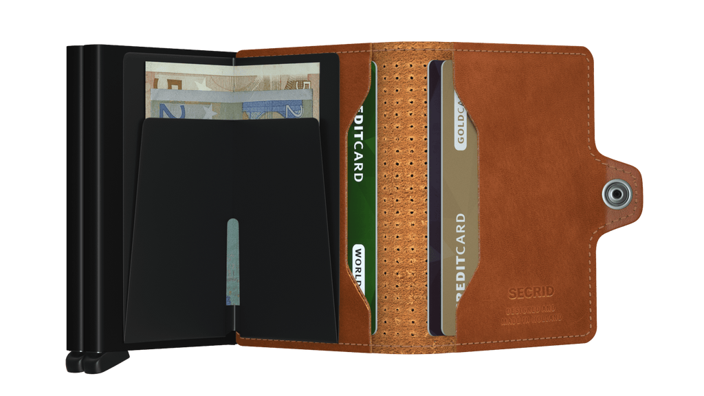 【 Twinwallet 限時優惠 】Perforated Cognac 送 Coinpocket 一個