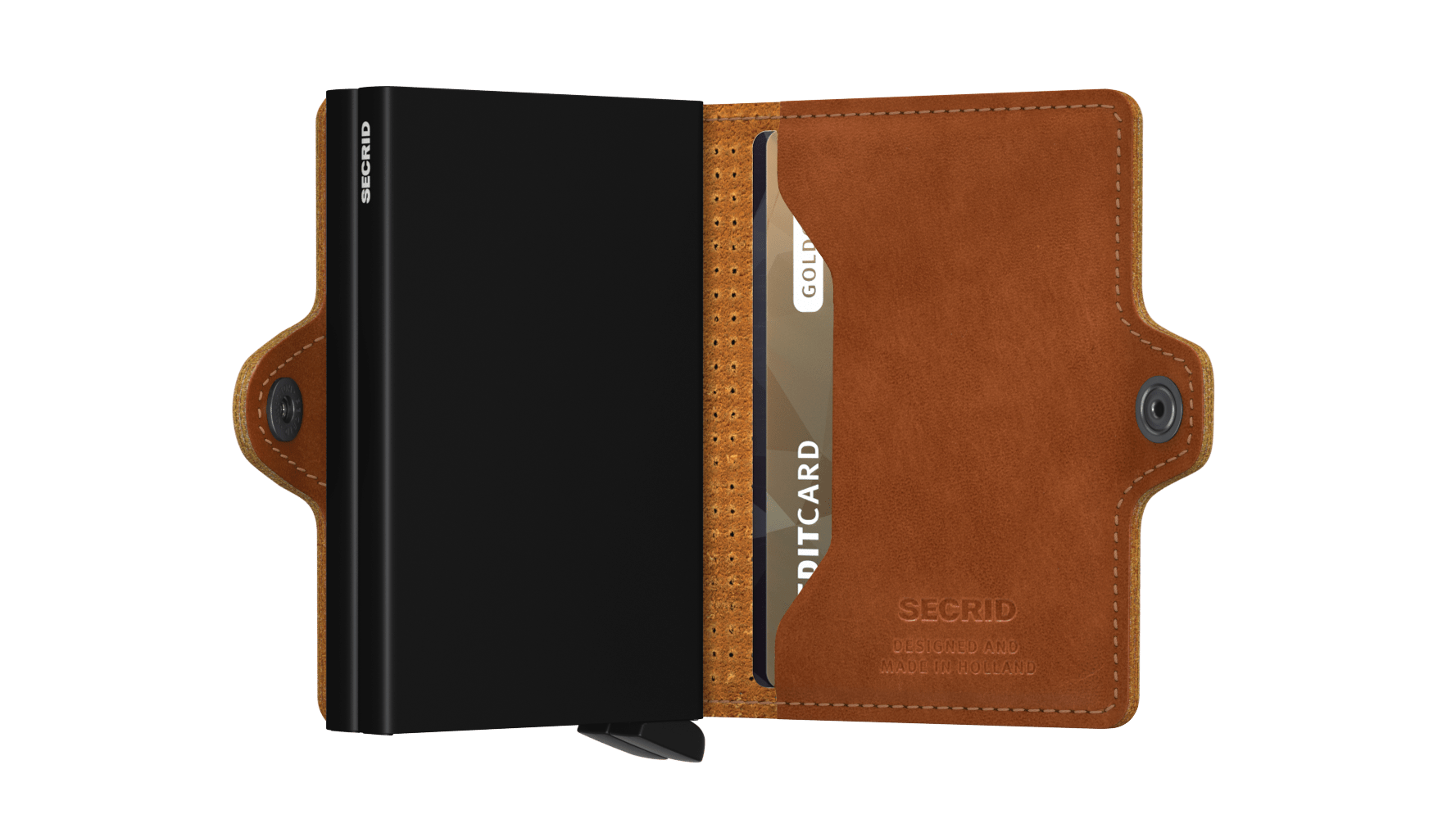 【 Twinwallet 限時優惠 】Perforated Cognac 送 Coinpocket 一個