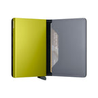 Slimwallet Matte Grey &amp; Lime