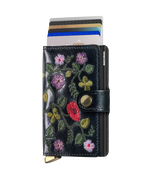Premium Miniwallet Stitch Floral Black
