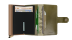Premium Miniwallet Stitch Floral Olive