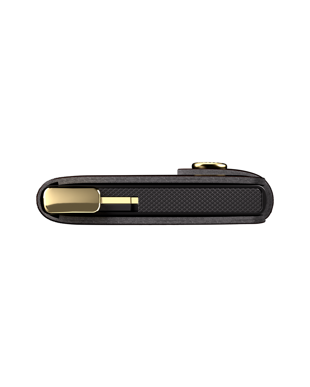 Premium Miniwallet Stitch Floral Black+