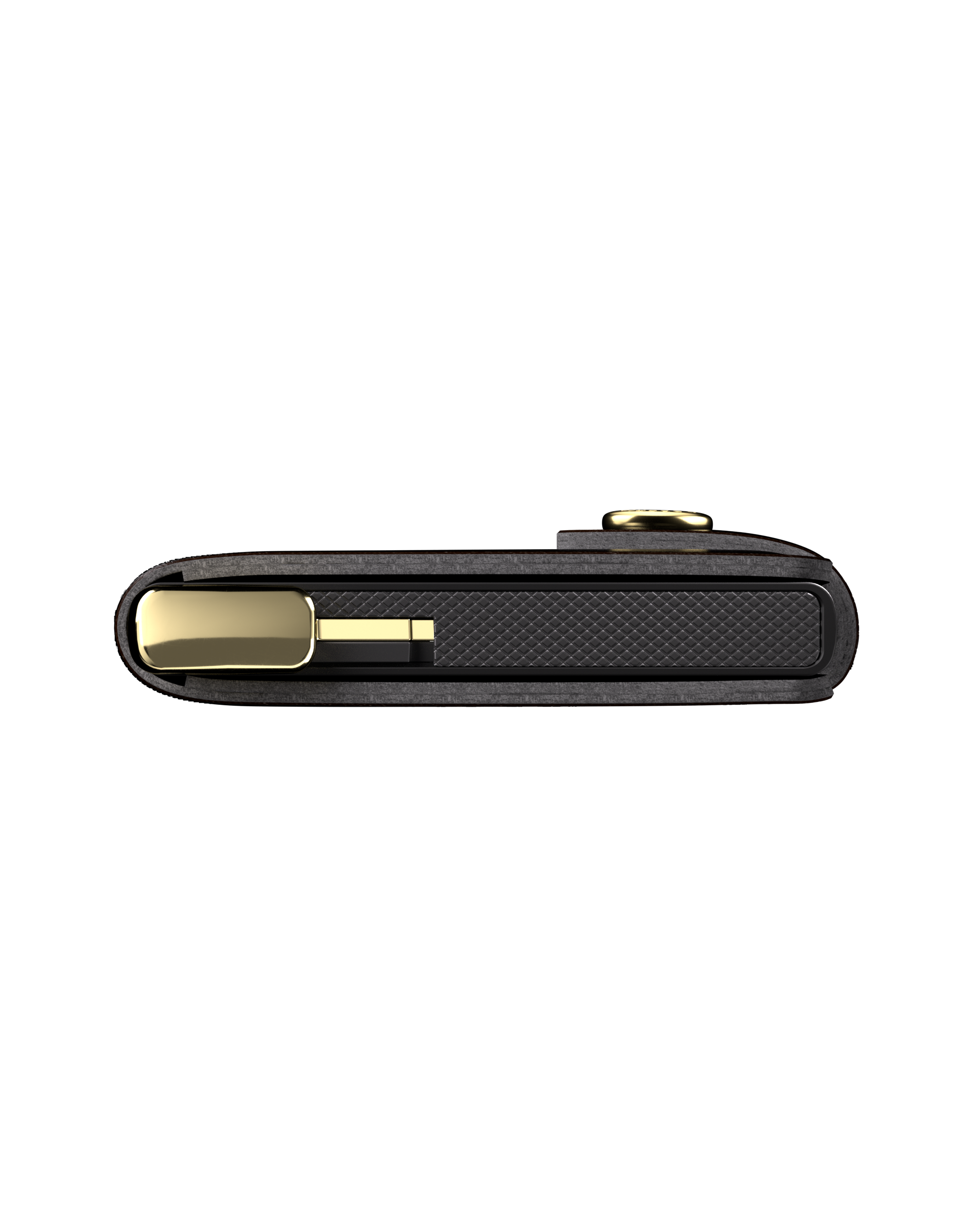 Premium Miniwallet Stitch Floral Black+