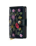 Premium Miniwallet Stitch Floral Black+