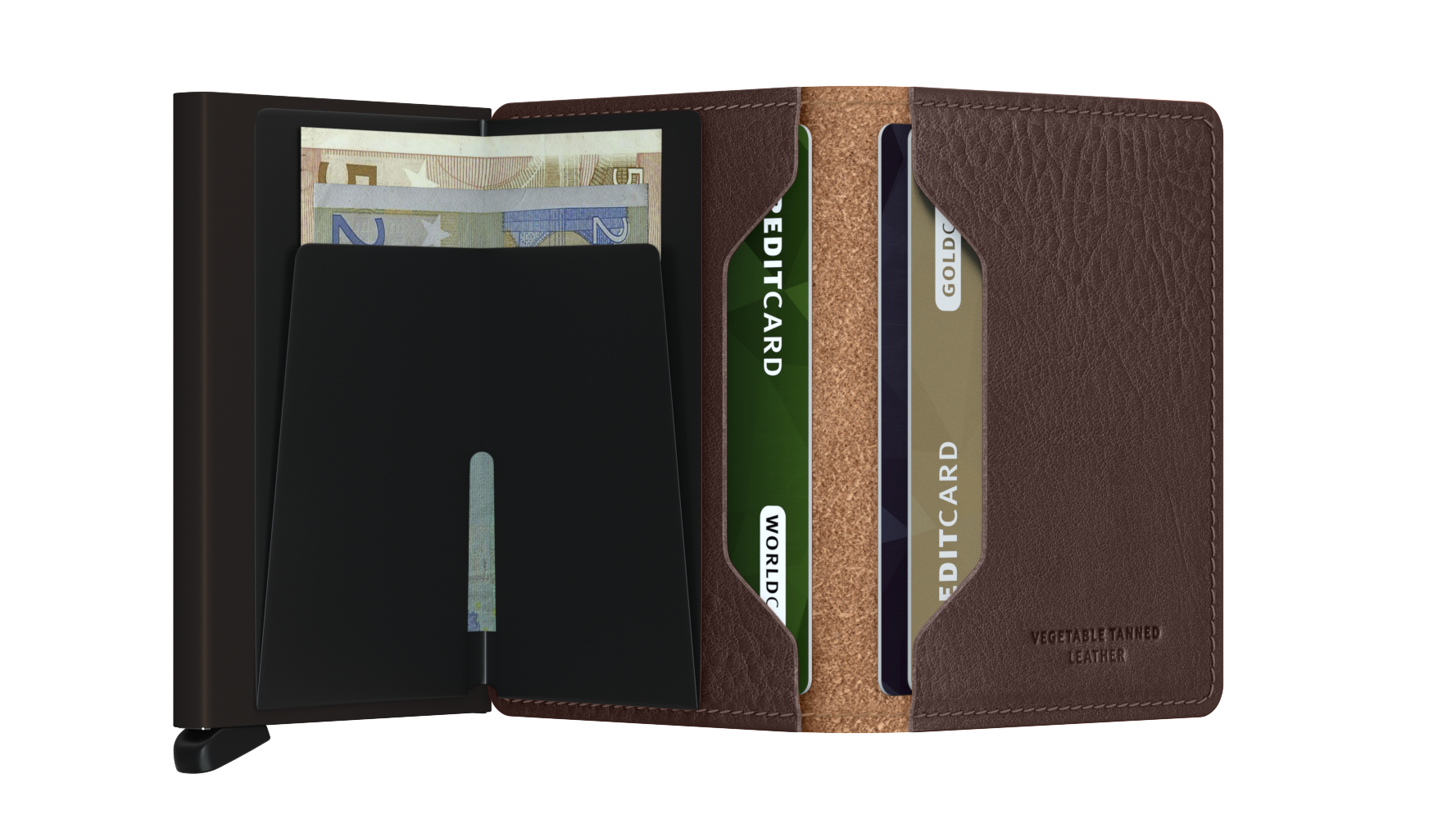 Slimwallet Veg Espresso Brown