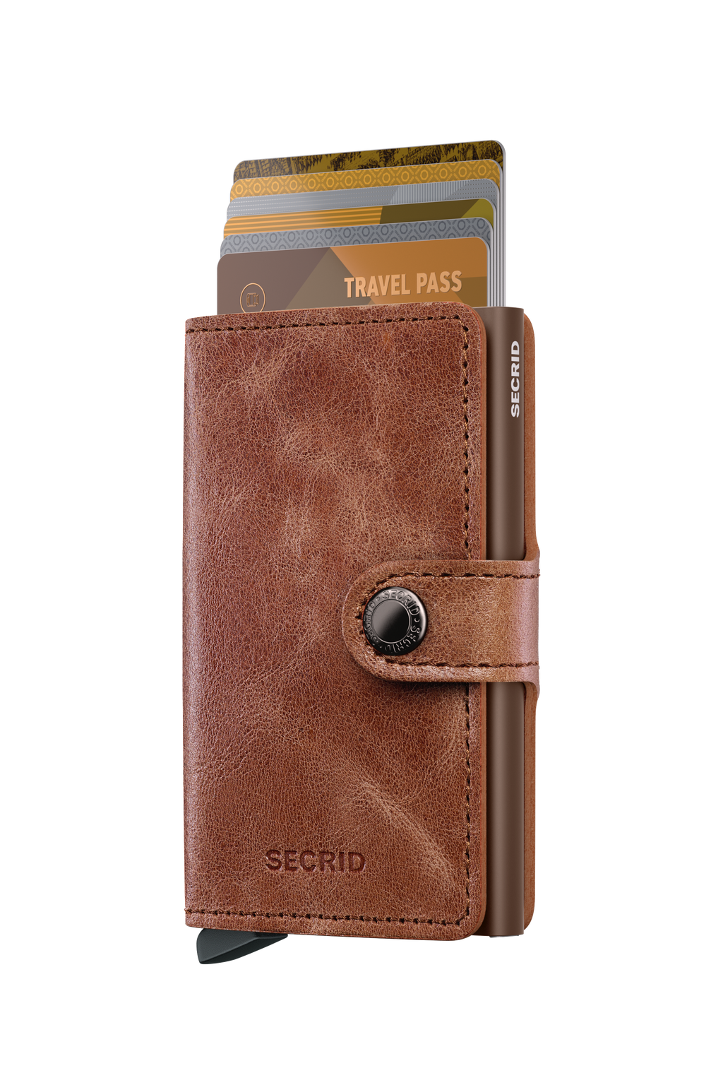 Miniwallet Vintage Cognac Brown