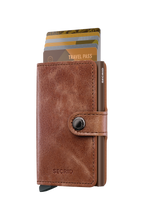 Miniwallet Vintage Cognac Brown