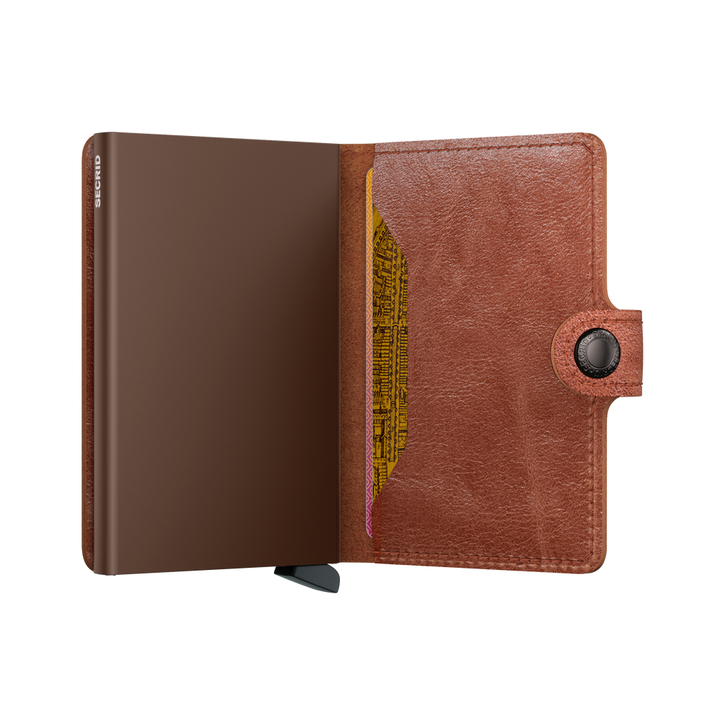 Miniwallet Vintage Cognac Brown