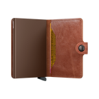 Miniwallet Vintage Cognac Brown