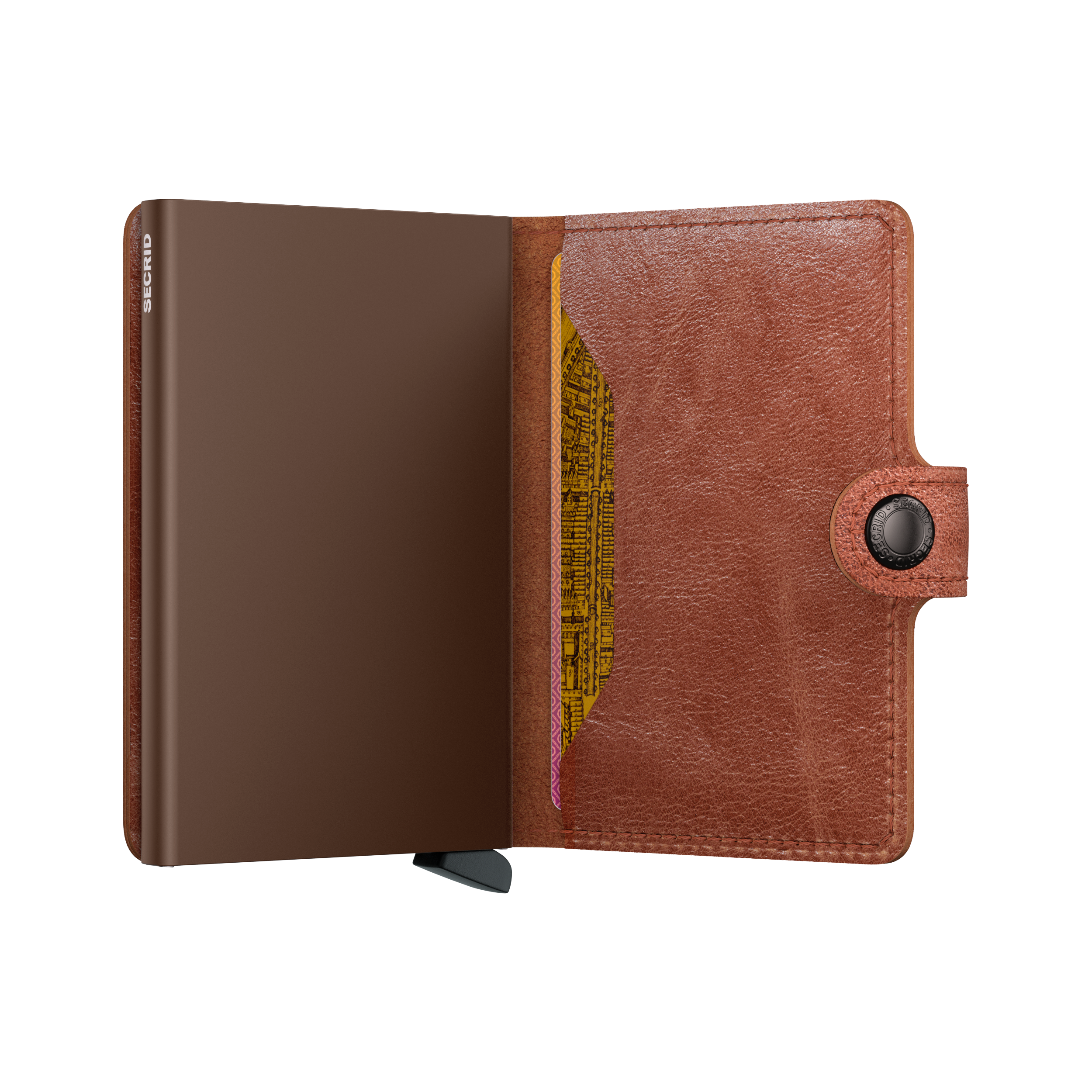 Miniwallet Vintage Cognac Brown