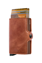 Twinwallet Vintage Cognac Brown