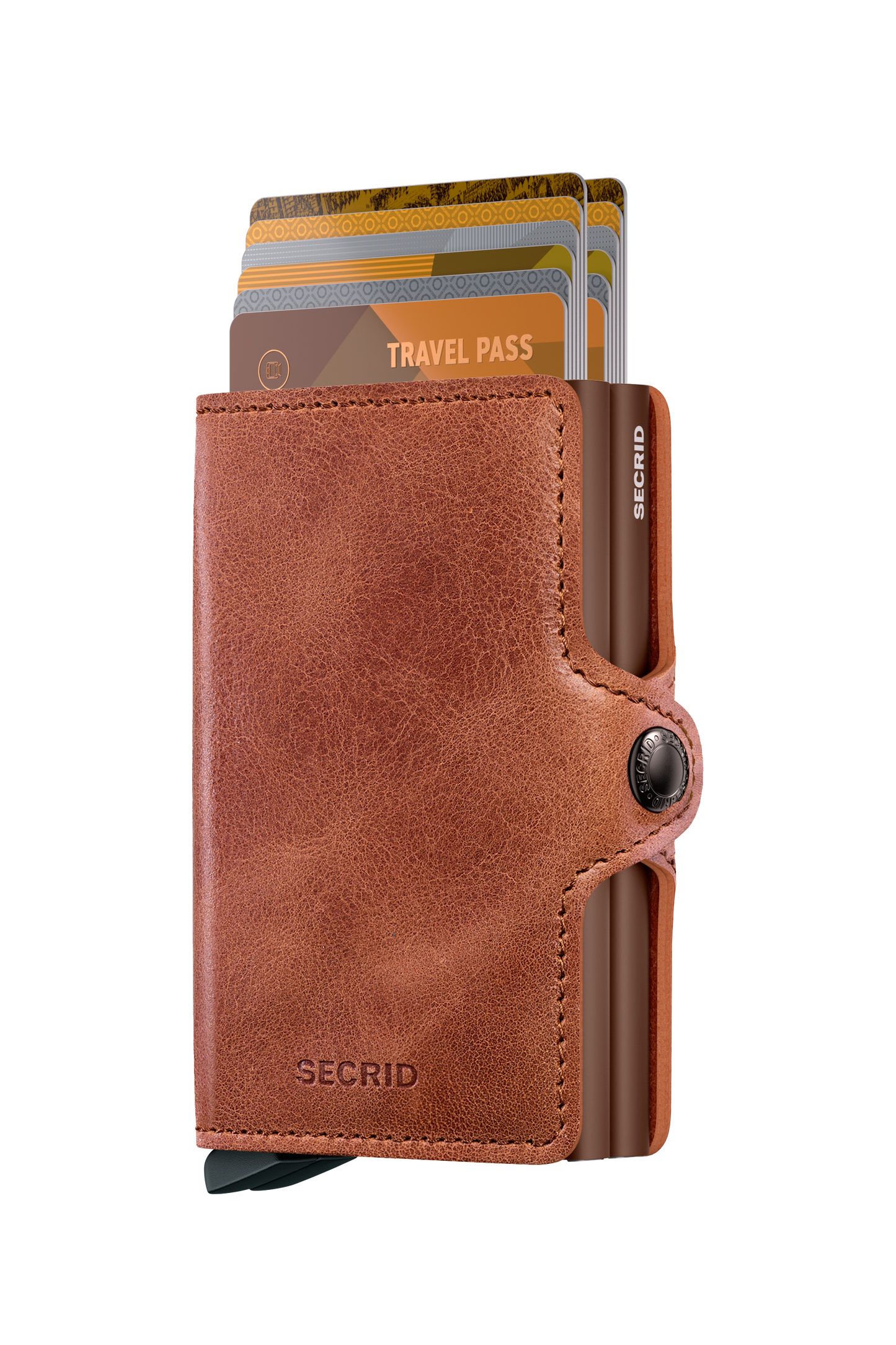Twinwallet Vintage Cognac Brown