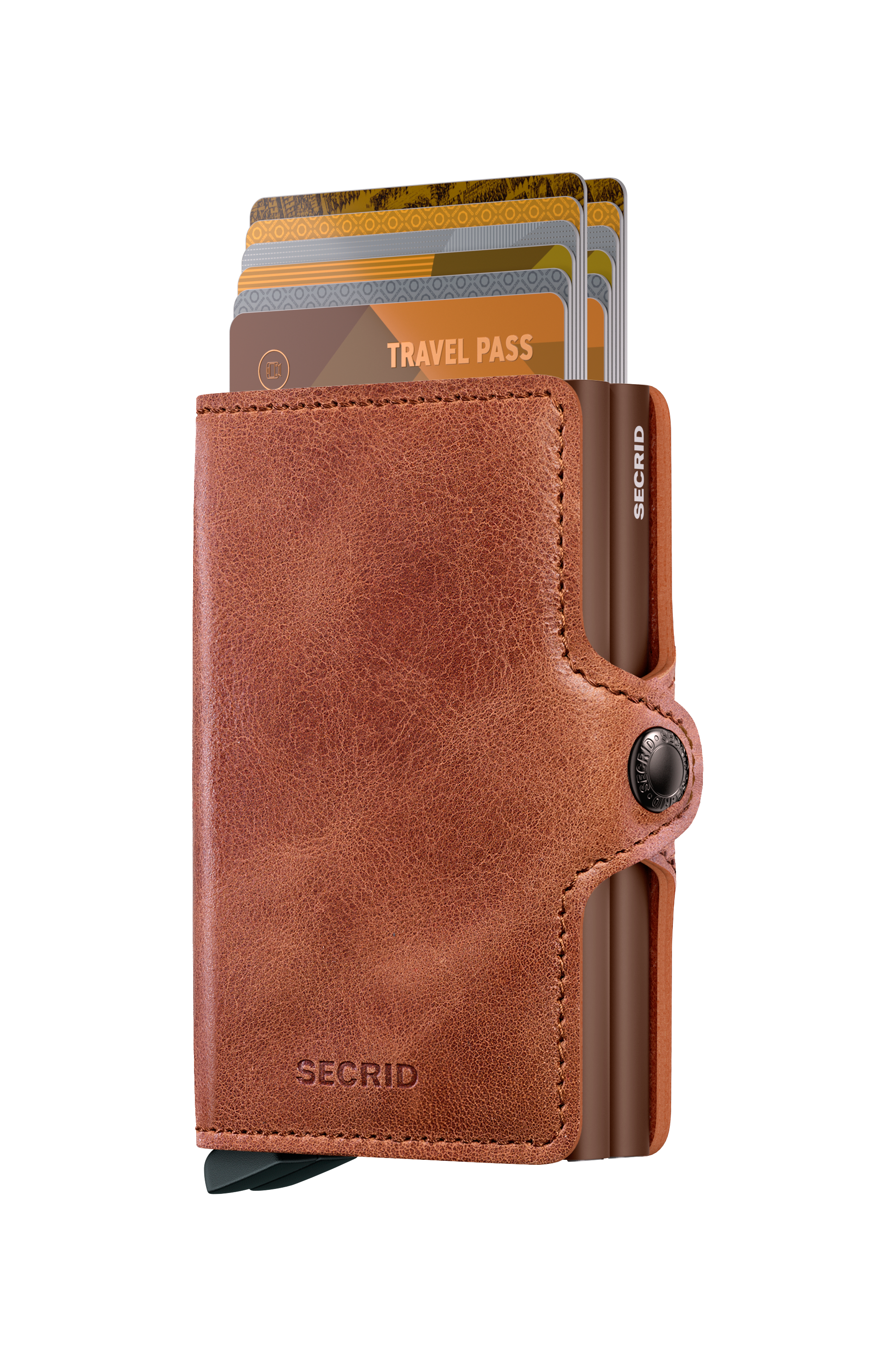 Twinwallet Vintage Cognac Brown