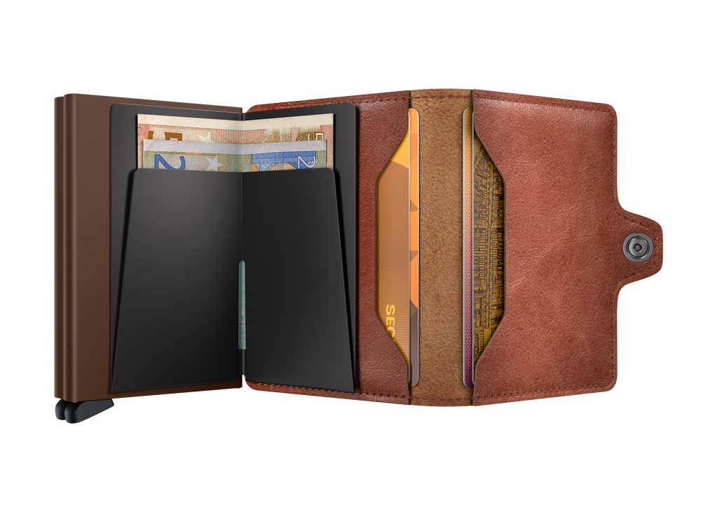 Twinwallet Vintage Cognac Brown
