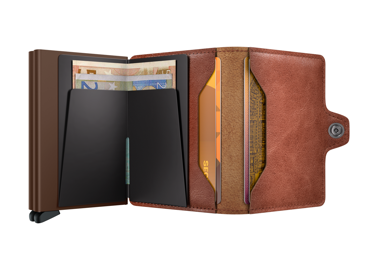 Twinwallet Vintage Cognac Brown