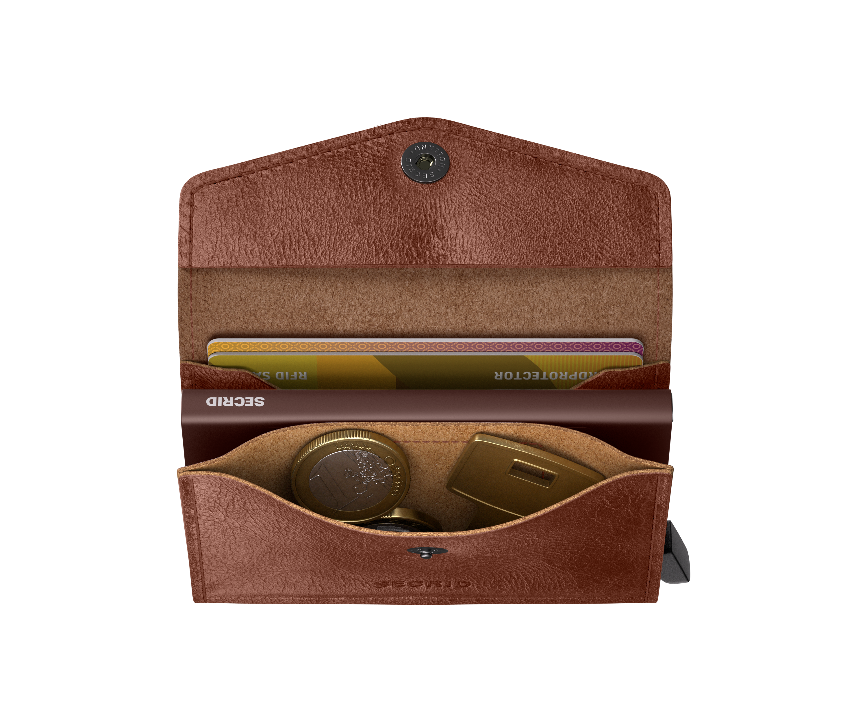 Envelope Wallet Vintage Cognac